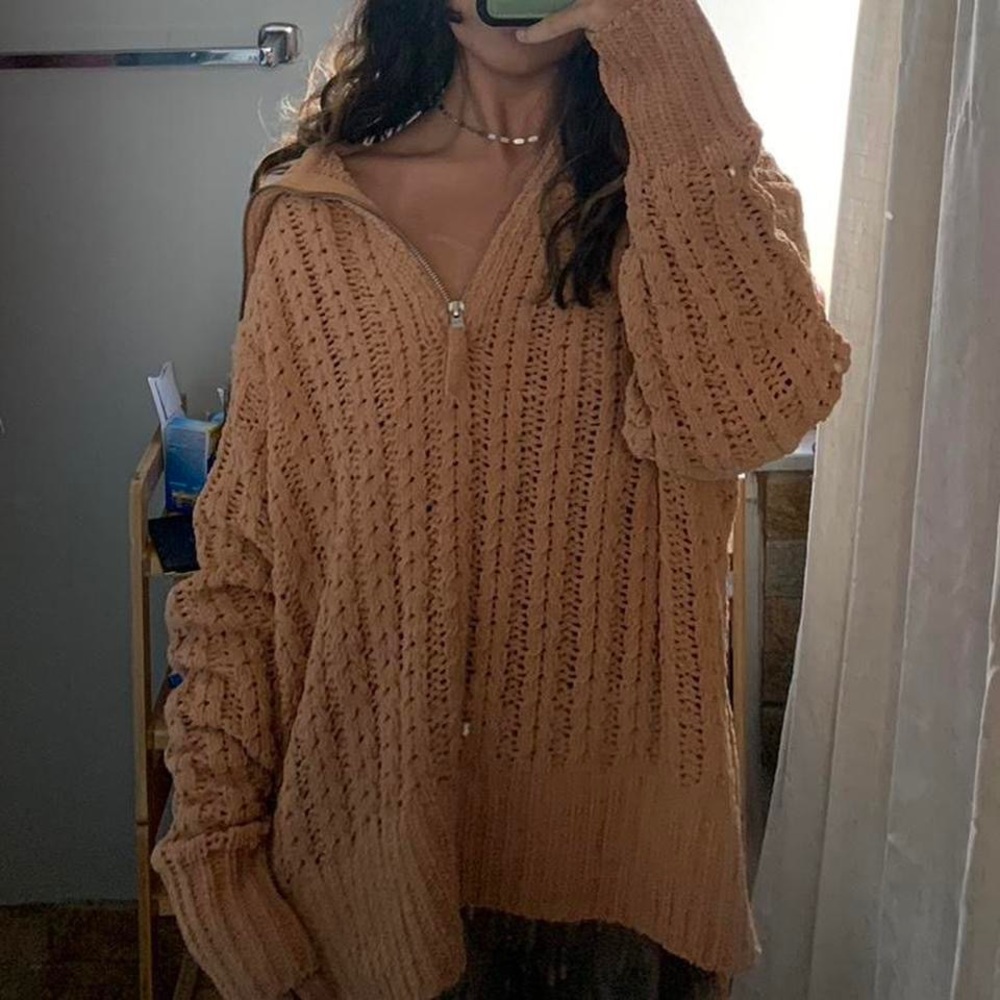 Brand New Aerie Brown Knit Sweater